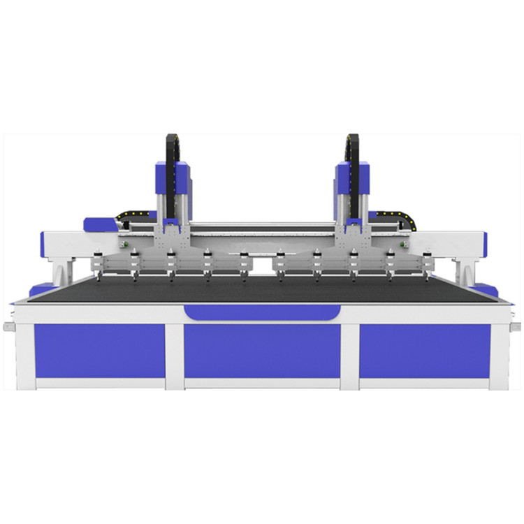 Enrutador CNC para tallado de madera con múltiples husillos 3D